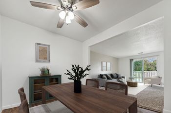 Dining Area with Ceiling Fan